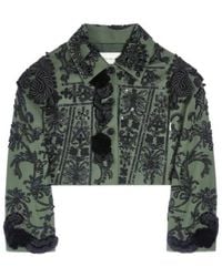 Dries Van Noten - Sequin-Embroidered Cotton Jacket - Lyst