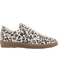 MSGM - Cream Sneakers Leather - Lyst