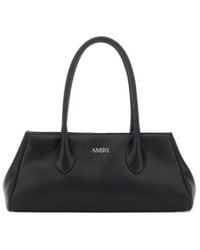 Amiri - Logo-Plaque Leather Tote Bag - Lyst