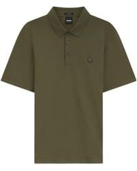 BOSS - Double B Monogram-Patch Polo Shirt - Lyst