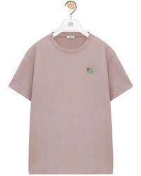 Loewe - Logo-Embroidered Cotton-Jersey T-Shirt - Lyst