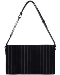 Dondup - Pinstripe-Pattern Ring-Detail Tote Bag - Lyst