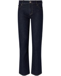 FRAME - High-Waisted Denim Flared Pants - Lyst