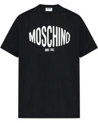Moschino - Short-Sleeve T-Shirt With Bold Logo And Classic Fit - Lyst