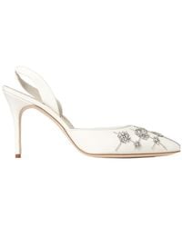 Manolo Blahnik - Pointed-Toe High-Heeled Sandals - Lyst