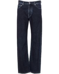 MM6 by Maison Margiela - Straight Leg Faded Jeans - Lyst