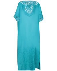 Ermanno Scervino - Embroidered V-Neck Maxi Dress - Lyst