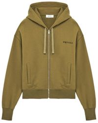 McQueen - Logo Embroidered Zip-Up Hoodie - Lyst