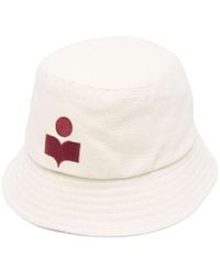 Isabel Marant - Logo Embroidered Narrow Brim Bucket Hat - Lyst