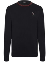 Paul Smith - Round-Collar And Long-Sleeved Sweater - Lyst