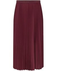 Lacoste - Solid Color Midi Skirt - Lyst