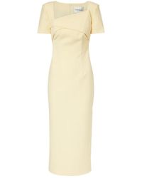 Roland Mouret - Draped Crepe Cocktail Dress - Lyst