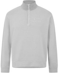 C.P. Company - Polo Collar Sweatshirt - Lyst