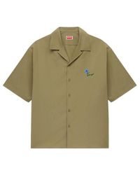 KENZO - Tulip Hawaiian Poplin Short Sleeve Shirt - Lyst