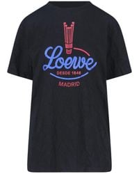 Loewe - Graphic-Print Crewneck T-Shirt - Lyst