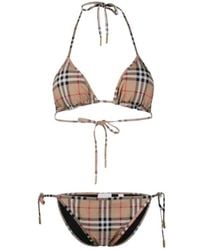 Burberry - Vintage Check Bikini Set - Lyst