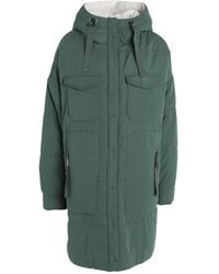 MAX&Co. - Hooded Long-Sleeve Cotton-Padded Coat With Multiple Pockets - Lyst