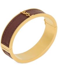 Saint Laurent - Leather Bracelet - Lyst