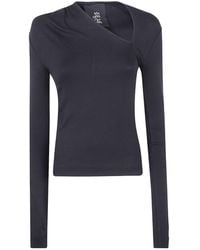 Thom Krom - Asymmetric Neckline Long-Sleeve Top - Lyst