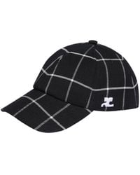 Courreges - Signature Check Cap - Lyst