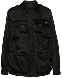 Prada - Long-Sleeved Pocket-Detailed Jacket - Lyst