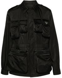 Prada - Long-Sleeved Pocket-Detailed Jacket - Lyst