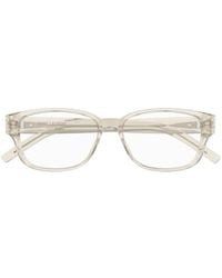 Saint Laurent - Eyewear Sl M149 Rectangular Glasses And Frames - Lyst
