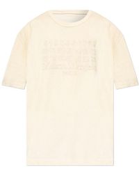 Maison Margiela - Numbers-Motif Crewneck T-Shirt - Lyst