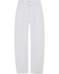 Closed - Rhannon Barrel Cropped Jeans - Lyst