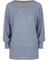 Herno - Sequinned Knitted Jumper - Lyst