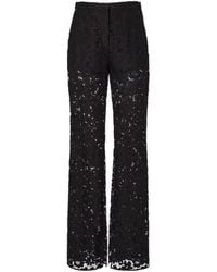 Fendi - Straight-Leg Lace Pants - Lyst