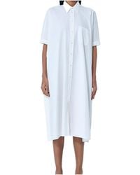 MM6 by Maison Margiela - Side Slits Midi Dress - Lyst