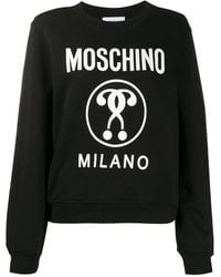 Moschino - Logo Printed Hoodie - Lyst