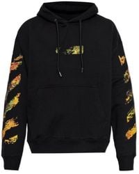 Off-White c/o Virgil Abloh - Arrows-Print Drawstring Hoodie - Lyst
