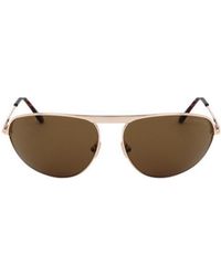 Tom Ford - Slim Oval-Frame Sunglasses - Lyst