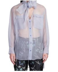 Giorgio Armani - Sheer Organza Shirt - Lyst