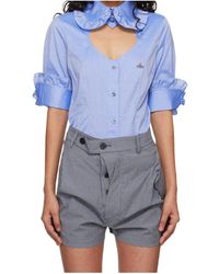Vivienne Westwood - Ruffle Detailed Short-Sleeved Shirt - Lyst