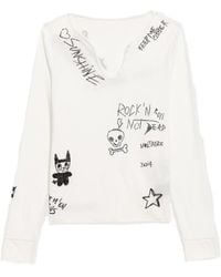 Zadig & Voltaire - Happy Henley Embellished T-Shirt - Lyst