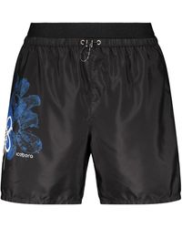 Iceberg - Graphic Print Swim Shorts - Lyst