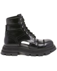 McQueen - Lace-Up Ankle Boots - Lyst