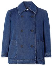 Altuzarra - Double-Breasted Denim Jacket - Lyst