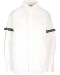 Thom Browne - Long-Sleeved Buttoned Shirt - Lyst