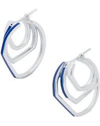 Loewe - Stacked Hoop Earrings - Lyst