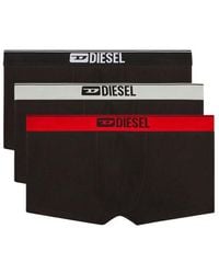 DIESEL - Umbx-Damienthreepack Three-Pack Of Plain Boxer - Lyst