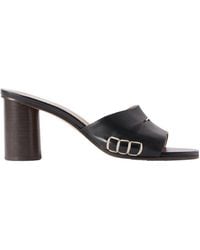 JW Anderson - Loafer Whipstitched Leather Mules - Lyst