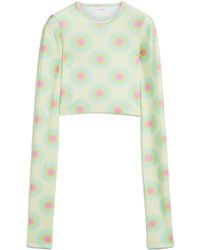 Sportmax - Graphic-Print Crew-Neck T-Shirt - Lyst