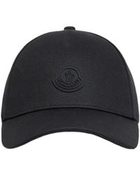 Moncler - Logo Patch Curved Peak Baseball Cap - Lyst