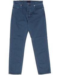 Stone Island - Logo Patch Straight-Leg Jeans - Lyst