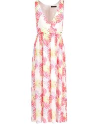 ARMANI EXCHANGE - V-Neck Sleeveless Dress - Lyst