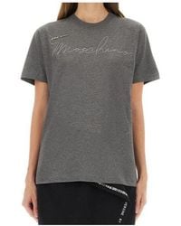 Moschino - Short Sleeve Crewneck T-Shirt - Lyst